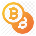 Bitcoin-Münze  Symbol