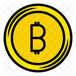 Bitcoin-Münze  Symbol