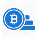 Bitcoin Munzen Gestapelt Munze Bitcoin Icon