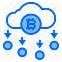 Nuvem Bitcoin Ícone