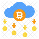 Nuvem Bitcoin Ícone