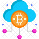 Bitcoin na nuvem  Ícone
