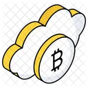 Bitcoin na nuvem  Ícone