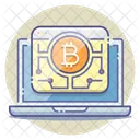 Bitcoin Network Ledger Mining Icon