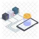 Bitcoin Network Digital Currency Network Btc Icon