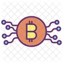 Technology Cryptocurrency Bitcoin Network Digital Money Icon