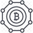 Bitcoin Bitcoins Blockchain Icon