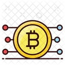 Bitcoin Network Digital Currency Cryptocurrency Icon