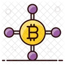 Bitcoin Network Bitcoin Infrastructure Cryptocurrency Network Icon