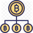Bitcoin Network Blockchain Bitcoin Network Structure Icon