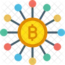 Bitcoin Network Decentralized Cryptocurrency Exchange Icon