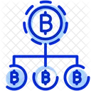 Bitcoin Network Blockchain Bitcoin Network Structure Icon
