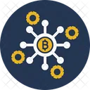 Bitcoin Network Bitcoin Node Blockchain Icon