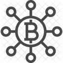 Bitcoin Network Bitcoin Connection Bitcoin Icon