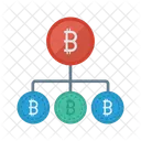 Network Connection Bitcoin Icon
