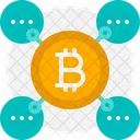 Bitcoin Network Network Share Icon