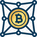 Network Bitcoin Block Icon