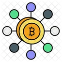 Bitcoin Networking Money Bitcoin Connection Icon