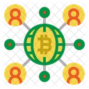 Bitcoin-Netzwerk  Symbol