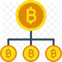 Bitcoin Netzwerk Blockchain Bitcoin Netzwerkstruktur Symbol