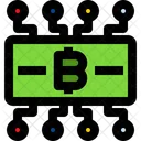 Bitcoin Netzwerk Kryptowahrung Bitcoin Verbindung Symbol