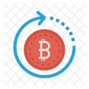 Aufladen Bargeld Bitcoins Symbol