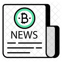 Bitcoin Newspaper  Icon