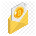 Bitcoin No E Mail E Mail Btc E Mail De Criptomoeda Ícone