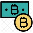 Bitcoin Note Currency Note Cash And Coin Icon