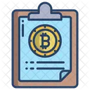 Bitcoin Notepad Notepad Notebook Icon