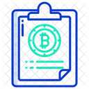 Bitcoin Notepad Notepad Notebook Icon