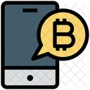Bitcoin Notification Smartphone Mobile Icon