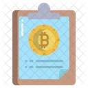 Bitcoin-Notizblock  Symbol