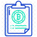 Bitcoin Notizblock Notizblock Notizbuch Symbol