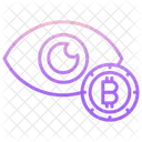 Oeil bitcoin  Icône