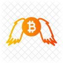 Bitcoin on the rise  Icon