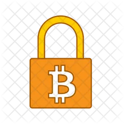 Bitcoin Padlock  Icon