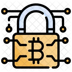 Bitcoin Padlock  Icon