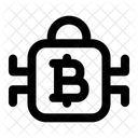 Bitcoin Padlock  Icon