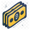 Bitcoin Paper Currency  Icon
