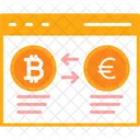 Bitcoin Para Euro Conversao Moeda Icon