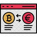 Bitcoin Para Euro Conversao Moeda Icon