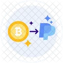 Bitcoin para PayPal  Ícone