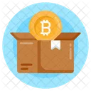 Bitcoin Package Bitcoin Parcel Bitcoin Box Icon
