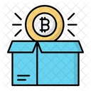 Bitcoin Parcel Bitcoin Package Icon