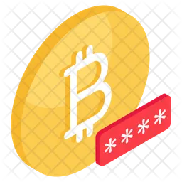 Bitcoin Password  Icon