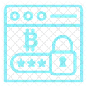 Bitcoin Password Password Lock Icon