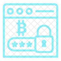 Bitcoin Password  Icon