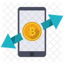 Bitcoin Transfer Currency Icon
