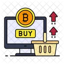 Bitcoin Bitcoin Shopping Buy Icon